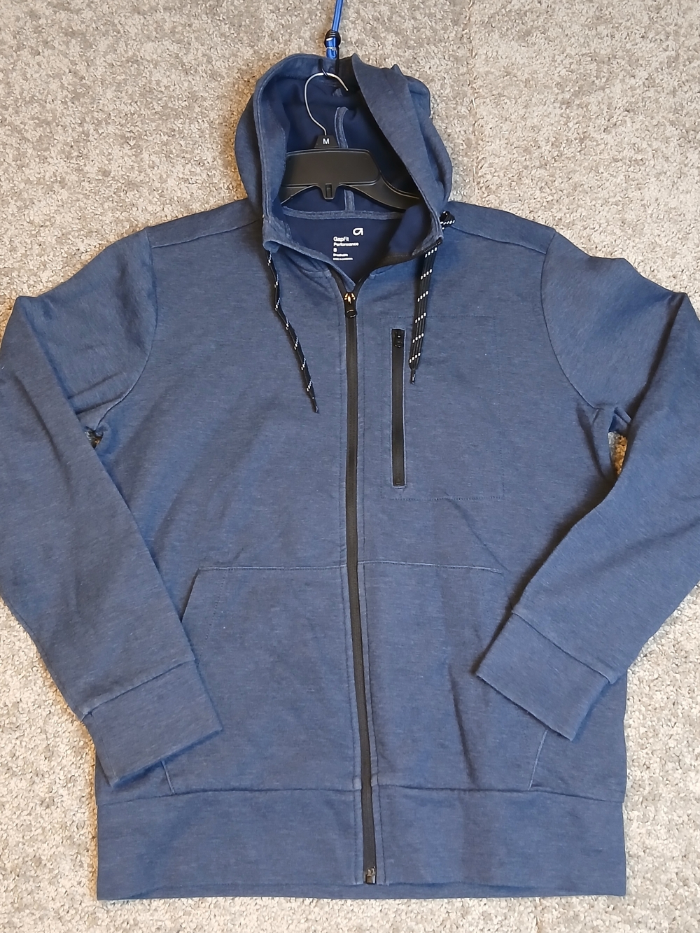 GAP Men's Zip-Up Hoodie Jacket -‎ Navy - Small Sweater